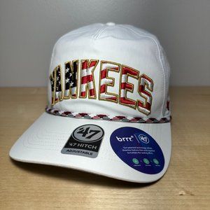 New York Yankees Baseball Hat Cap 47 Brand Snapback USA Rope Red White Blue
